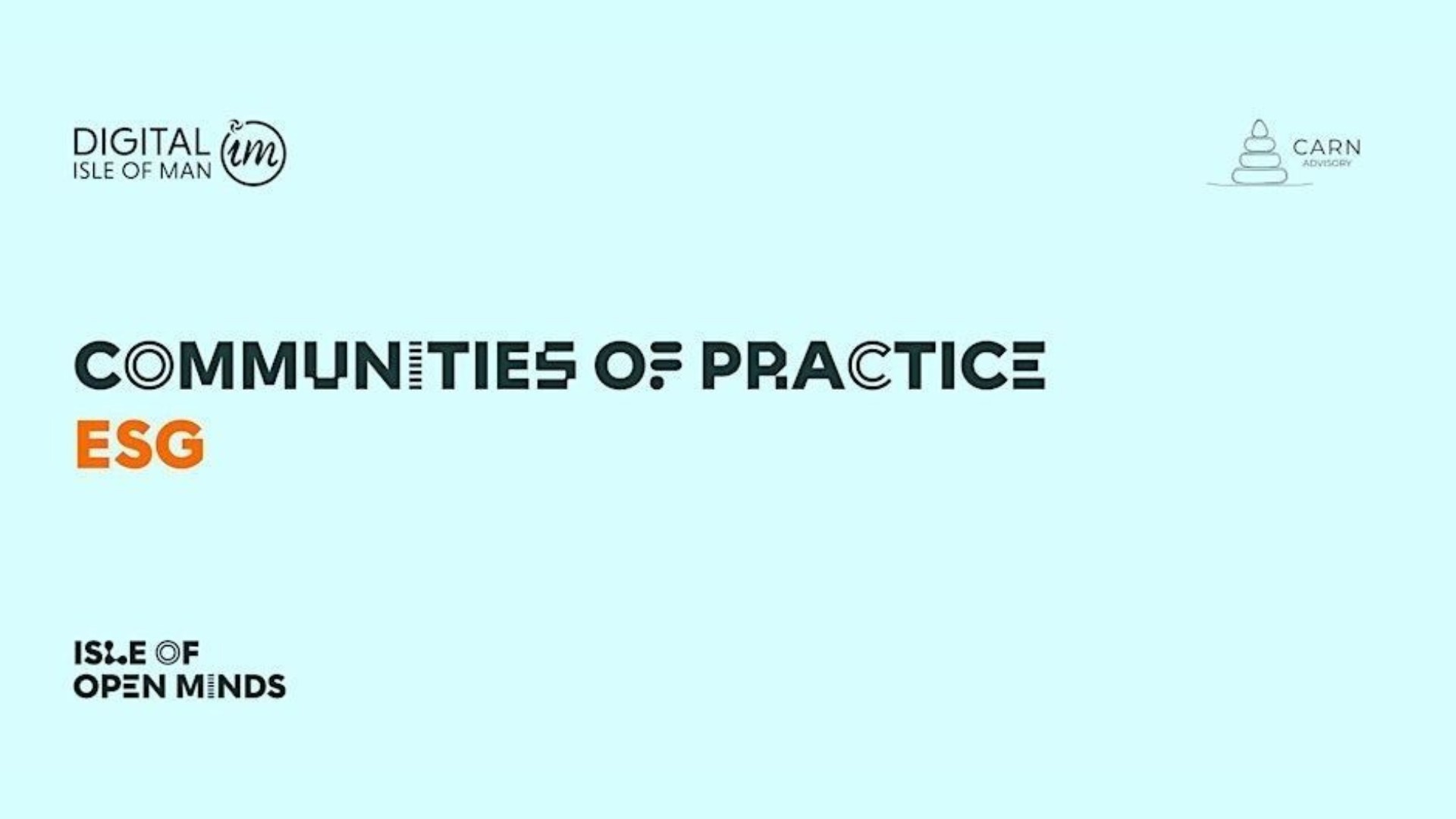 Communities of Practice: ESG